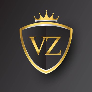 Altın harfler vz vektör çizim