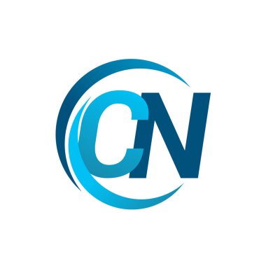 mavi mektuplardan cn vektör çizim