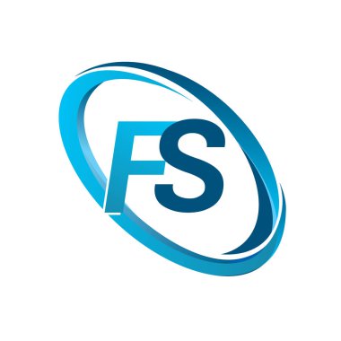 mavi mektuplardan fs vektör çizim