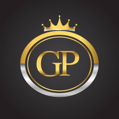 Altın harfler gp vektör çizim