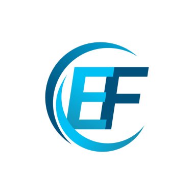 vektör çizim mavi harf ef