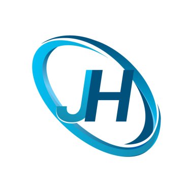 mavi mektuplardan jh vektör çizim