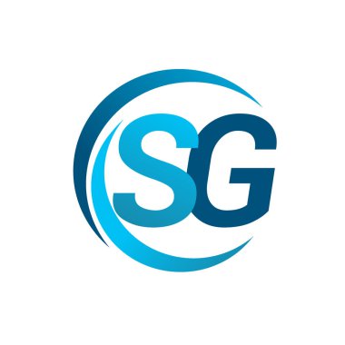 mavi mektuplardan sg vektör çizim