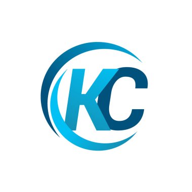 mavi mektuplardan kc vektör çizim