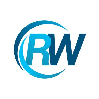 mavi mektuplardan rw vektör çizim