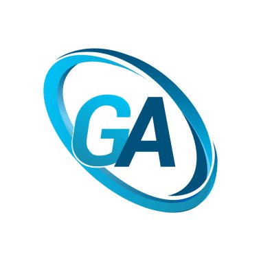 mavi mektuplardan ga vektör çizim