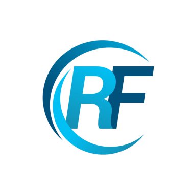 Mavi vektör çizim rf mektuplar