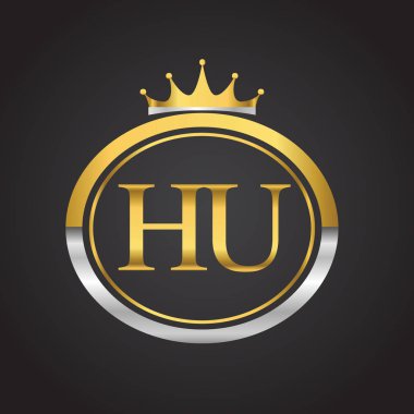 Altın harfler hu vektör çizim