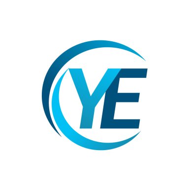 Mavi vektör çizim / harfler