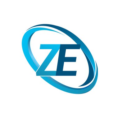 mavi mektuplardan ze vektör çizim