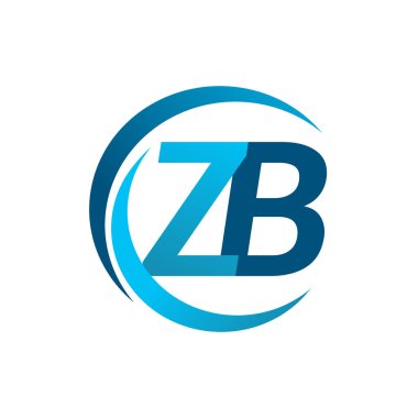 mavi mektuplardan zb vektör çizim