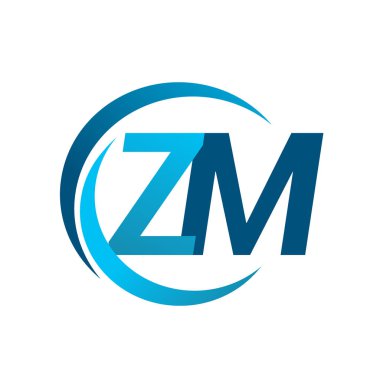 mavi mektuplardan zm vektör çizim