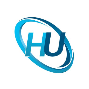 mavi mektuplardan hu vektör çizim