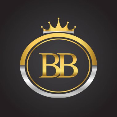 Altın harfler bb vektör çizim