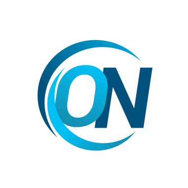 üzerinde mavi mektuplardan vektör çizim