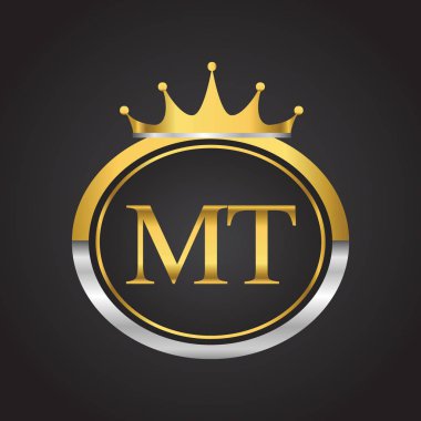 Altın harfler mt vektör çizim