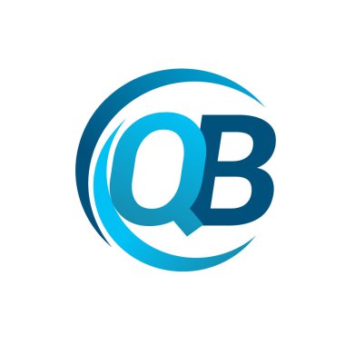 mavi mektuplardan qb vektör çizim