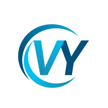 mavi mektuplardan vy vektör çizim