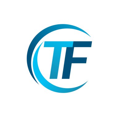 mavi mektuplardan tf vektör çizim