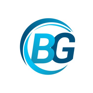 Mavi vektör çizim bg mektuplar