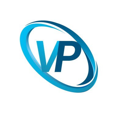 Mavi vektör çizim vp mektuplar