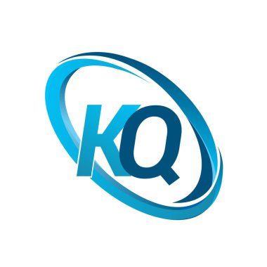 mavi mektuplardan kq vektör çizim