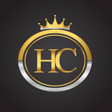 Altın harfler hc vektör çizim