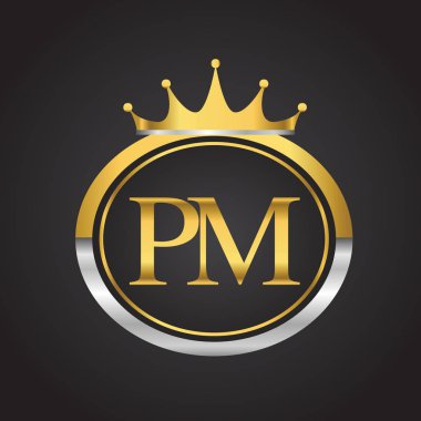 vektör çizimi altın harfler pm