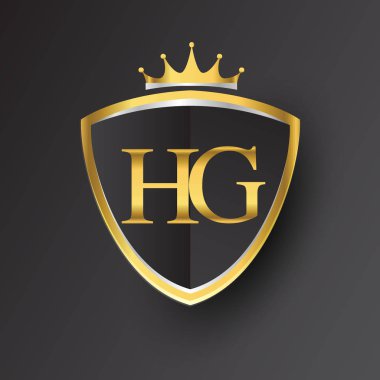 Altın harfler hg vektör çizim