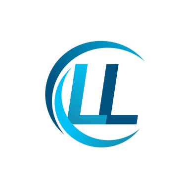 mavi mektuplardan ll vektör çizim