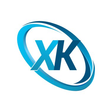 mavi mektuplardan xk vektör çizim