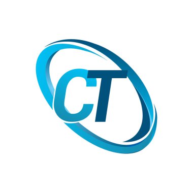 mavi mektuplardan ct vektör çizim