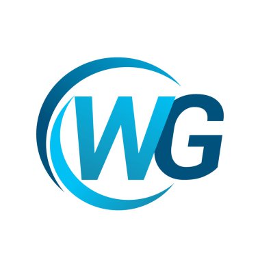 mavi mektuplardan wg vektör çizim