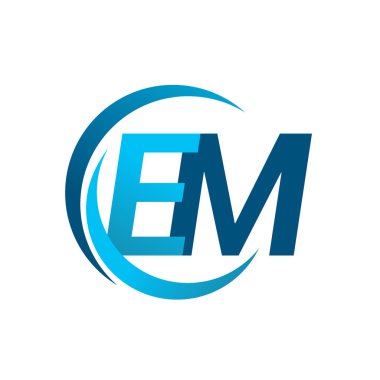 mavi mektuplardan em vektör çizim