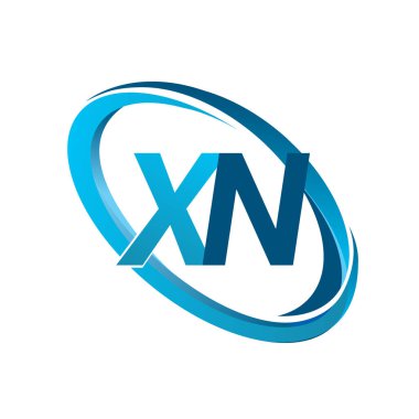 mavi mektuplardan xn vektör çizim