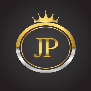 jp vektör çizim altın harfler