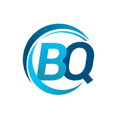 mavi mektuplardan bq vektör çizim