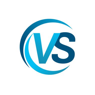 mavi mektuplardan vs vektör çizim