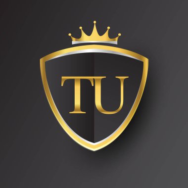 Altın harfler tu vektör çizim