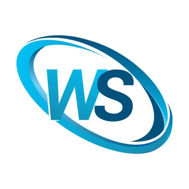 mavi mektuplardan ws vektör çizim