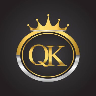 Altın harfler qk vektör çizim