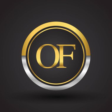 Gümüş ve altın harflerin vektör çizim