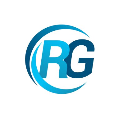 mavi mektuplardan rg vektör çizim