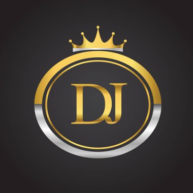 Altın harfler dj vektör çizim