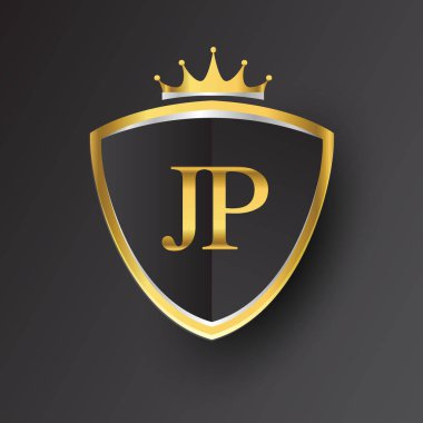 jp vektör çizim altın harfler