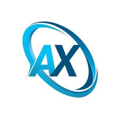 mavi mektuplardan ax vektör çizim