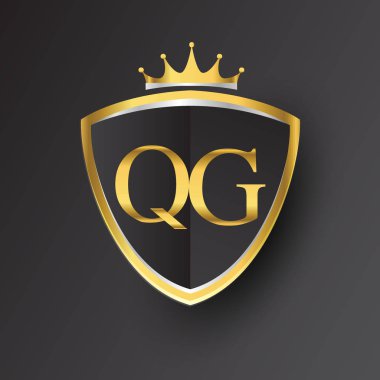 Altın harfler qg vektör çizim