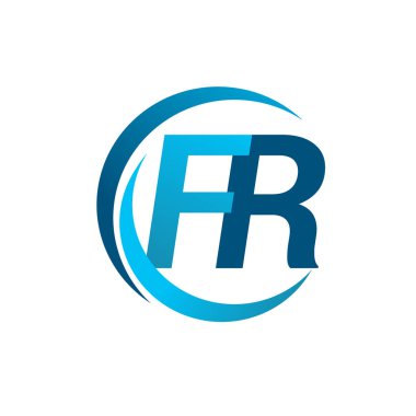 Mavi vektör çizim fr mektuplar