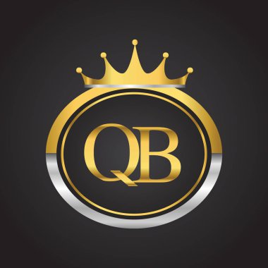 Altın harfler qb vektör çizim