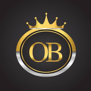 Altın harfler ob vektör çizim